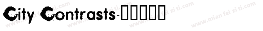 City Contrasts字体转换